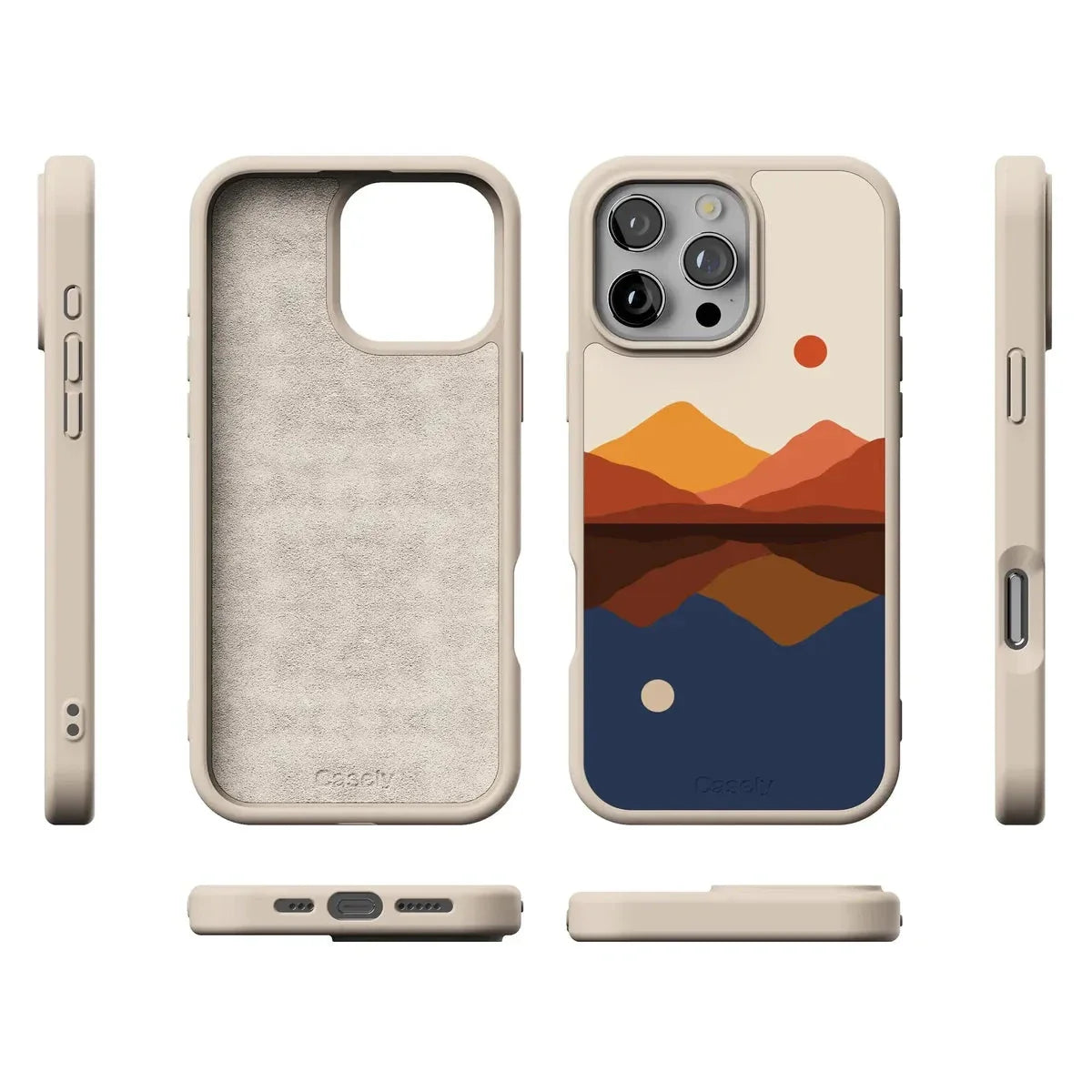 Opposites Attract | Day & Night Colorblock Mountains Case