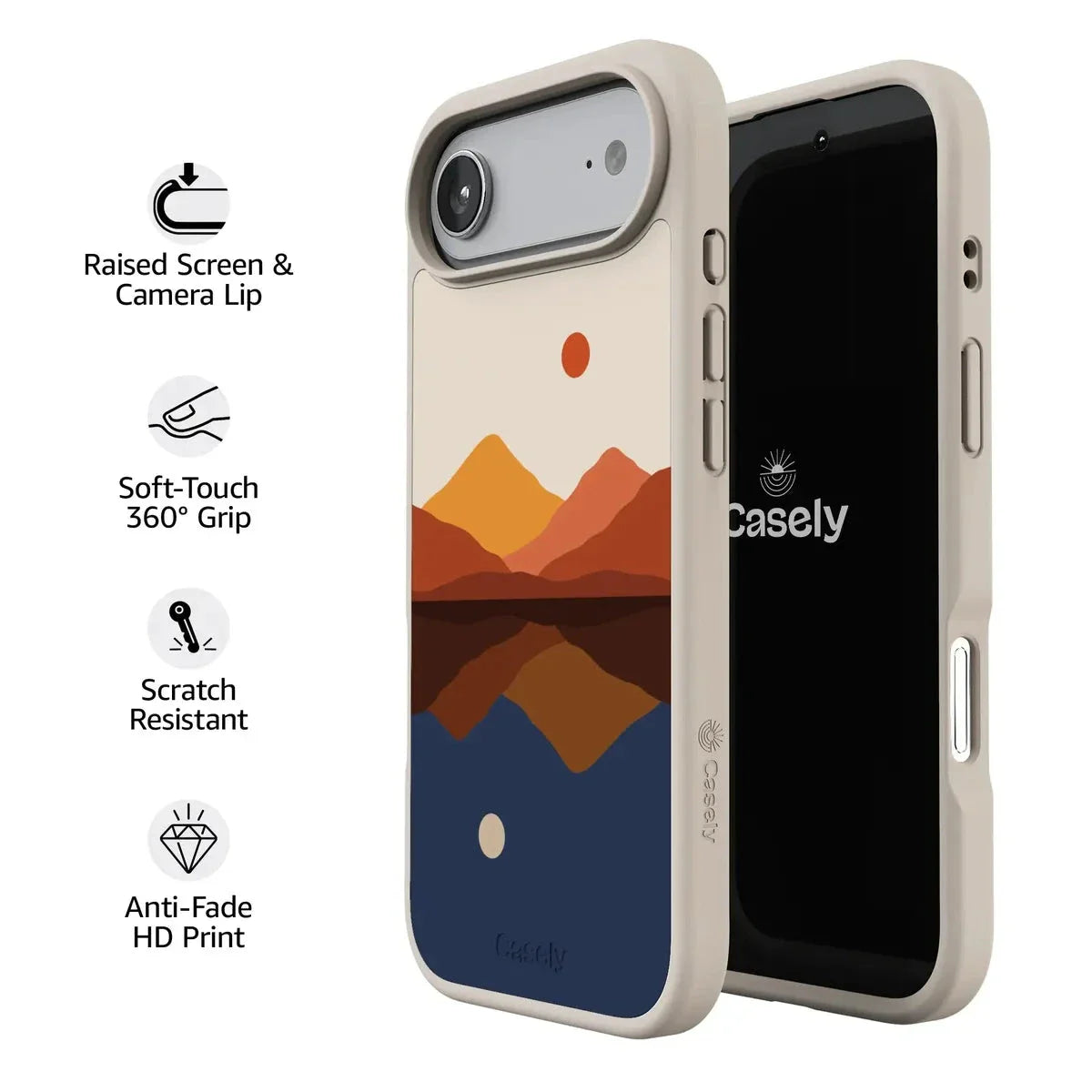 Opposites Attract | Day & Night Colorblock Mountains Case