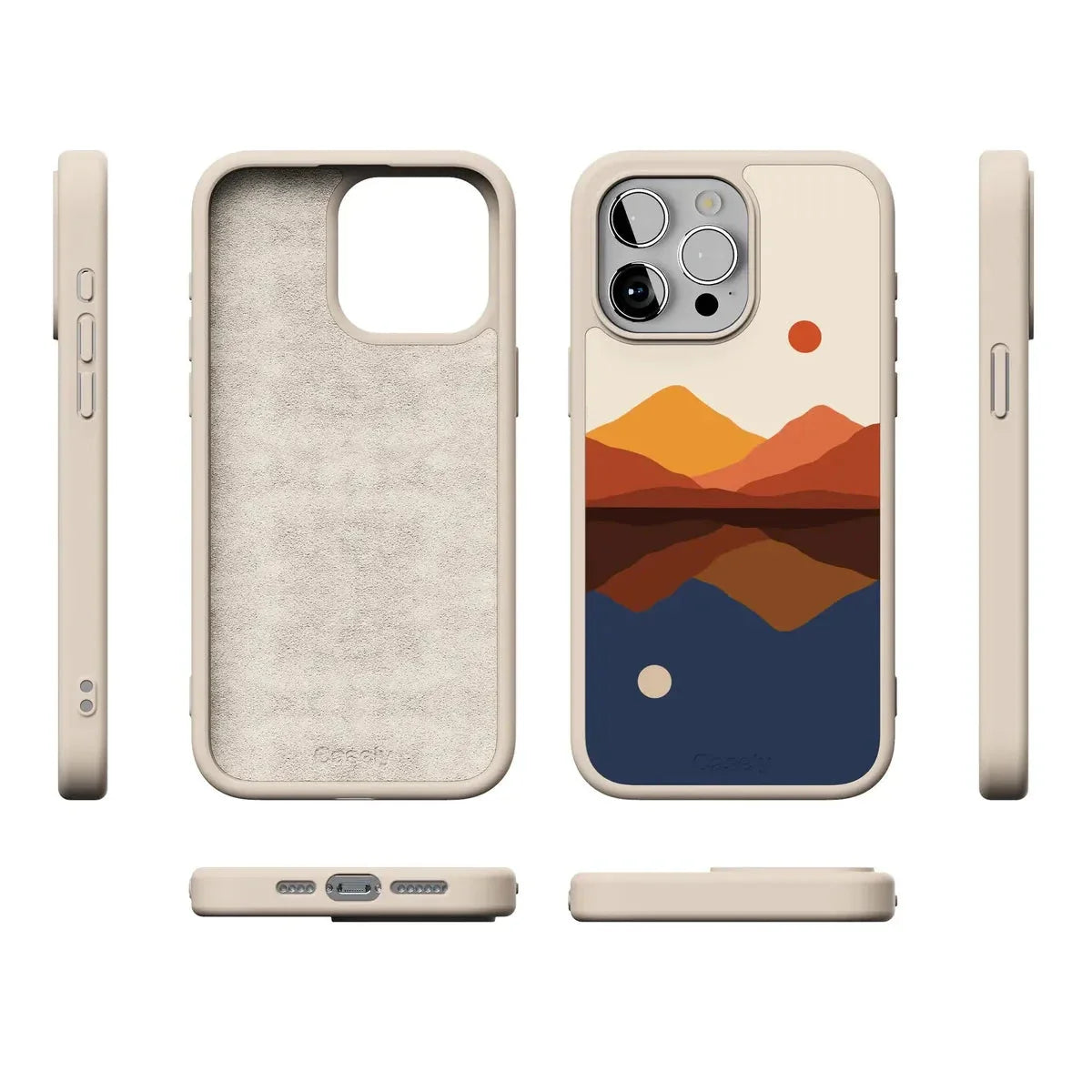 Opposites Attract | Day & Night Colorblock Mountains Case