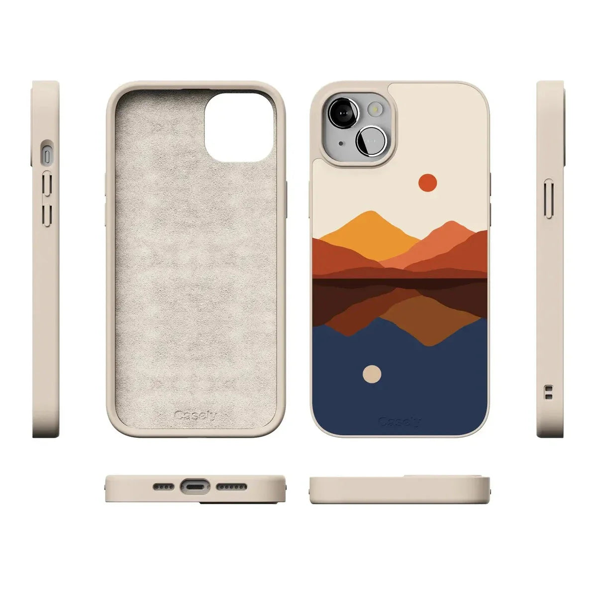 Opposites Attract | Day & Night Colorblock Mountains Case