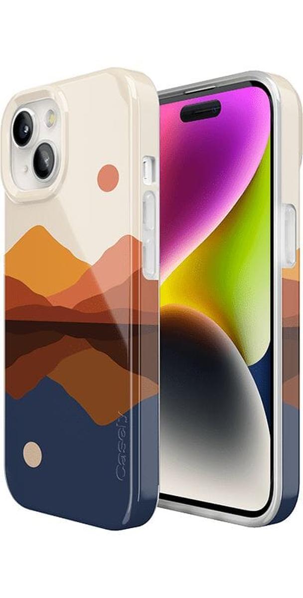Opposites Attract | Day & Night Colorblock Mountains Case