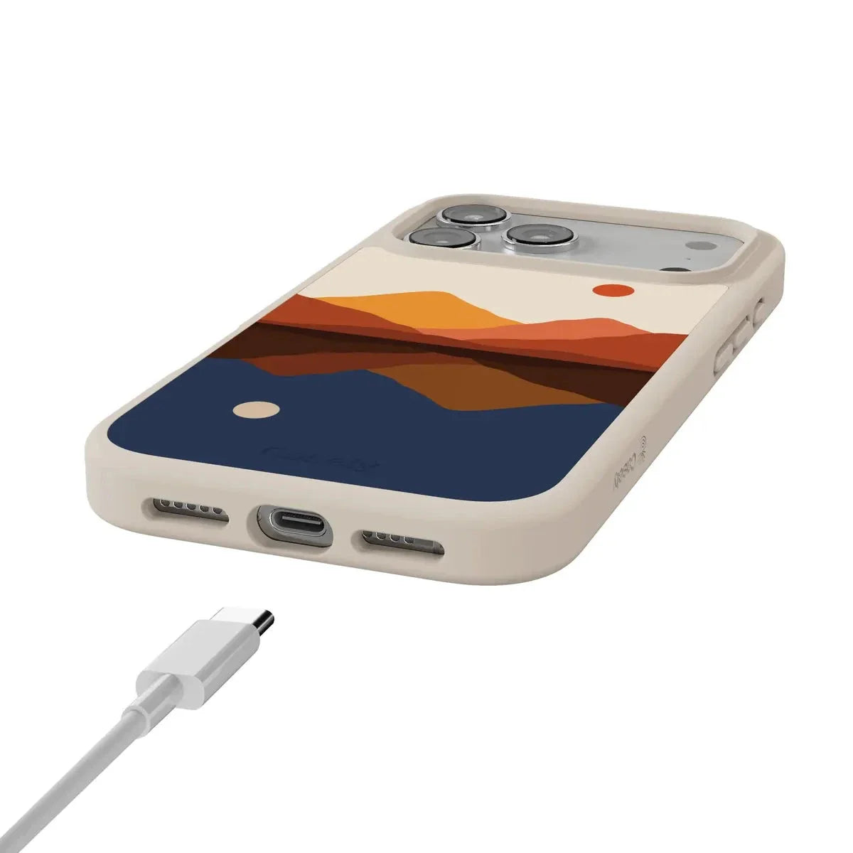 Opposites Attract | Day & Night Colorblock Mountains Case