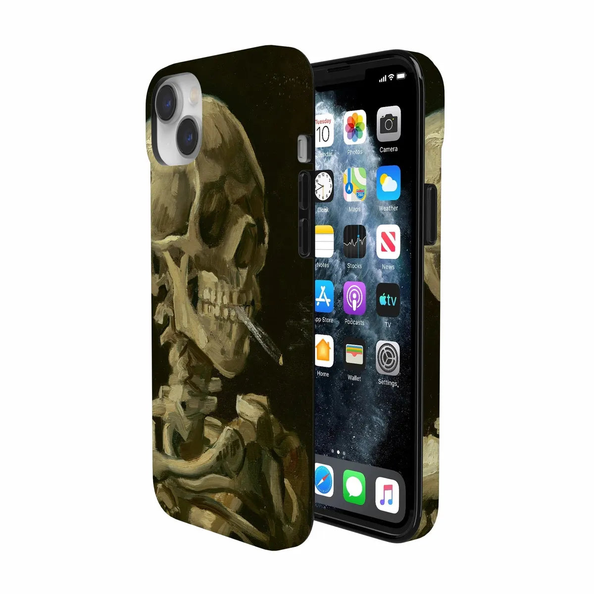 Van Gogh | Head of a Skeleton with a Burning Cigarette Phone Case