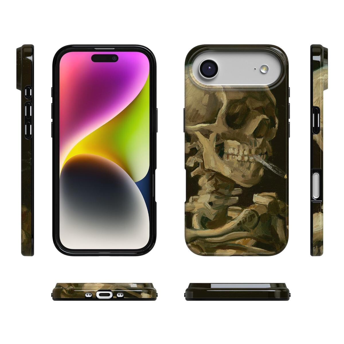 Van Gogh | Head of a Skeleton with a Burning Cigarette Phone Case