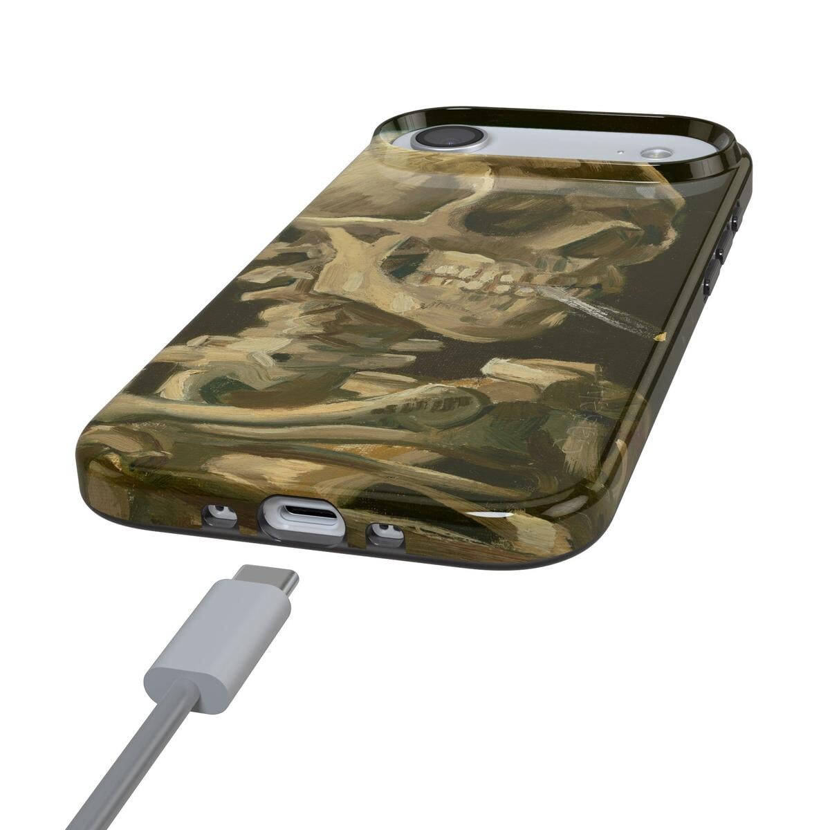 Van Gogh | Head of a Skeleton with a Burning Cigarette Phone Case