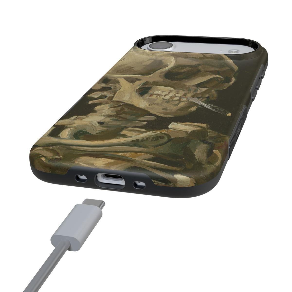 Van Gogh | Head of a Skeleton with a Burning Cigarette Phone Case